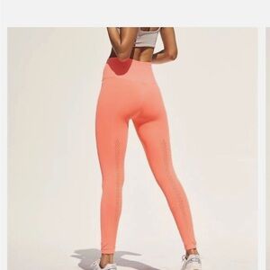 Free People Good Karma Legging NWT Poppy Coral
